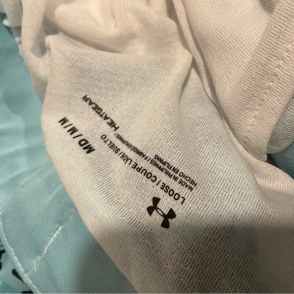 Under Armour Blue and Gray Athletic Shorts Size Medium - Picture 6 of 6